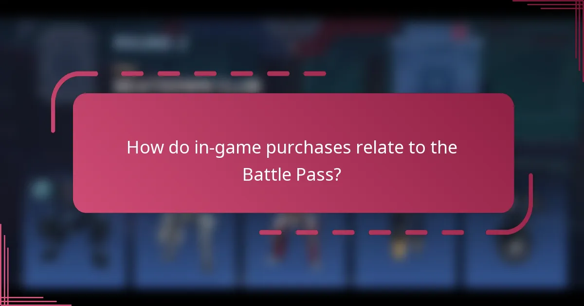 How do in-game purchases relate to the Battle Pass?