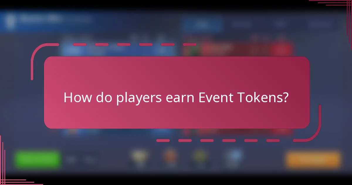 How do players earn Event Tokens?